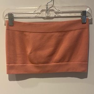 LOFT Size XL/XXL Daydream Seamless Bandeau Bralette in Salmon Pink